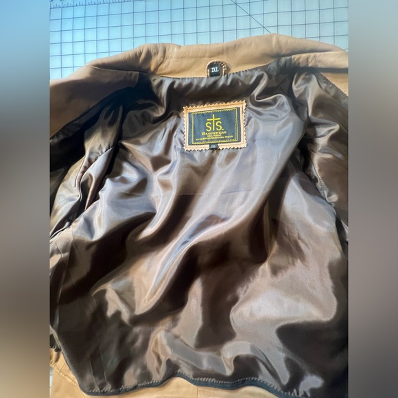 STS Ranch Wear Western Rodeo Leather jacket Fringe 2XL - 1X Plus Size Brown - Picture 9 of 16